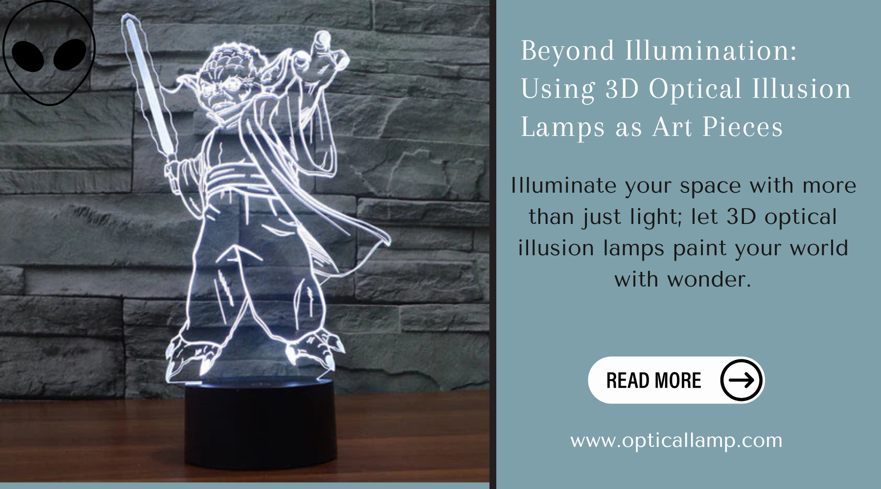 Beyond Illumination: Using 3D Optical Illusion Lamps As Art Pieces