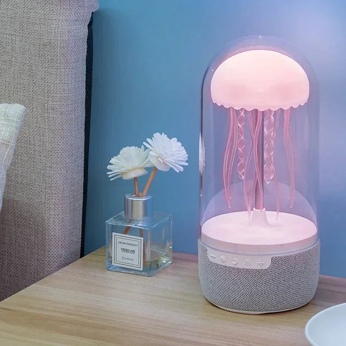 Colorful Jellyfish Lamp With Bluetooth Speaker