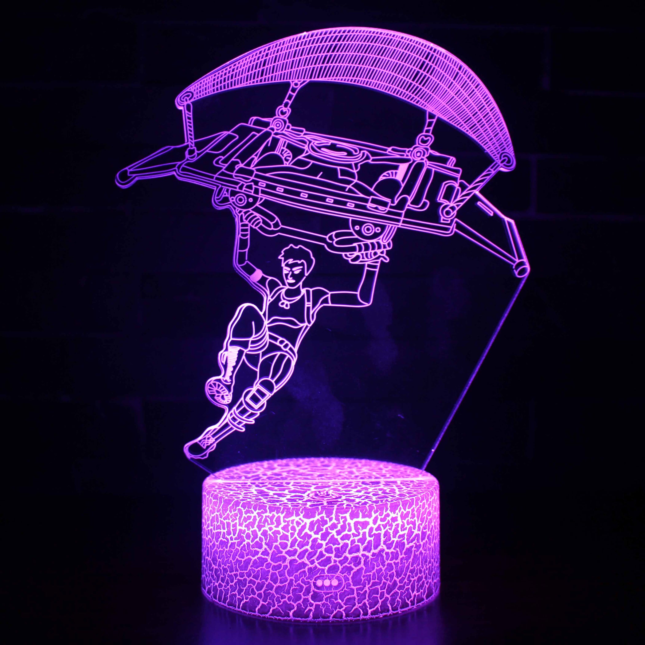 Fortnite Character Glider 3D Optical Illusion Lamp — 3D Optical Lamp