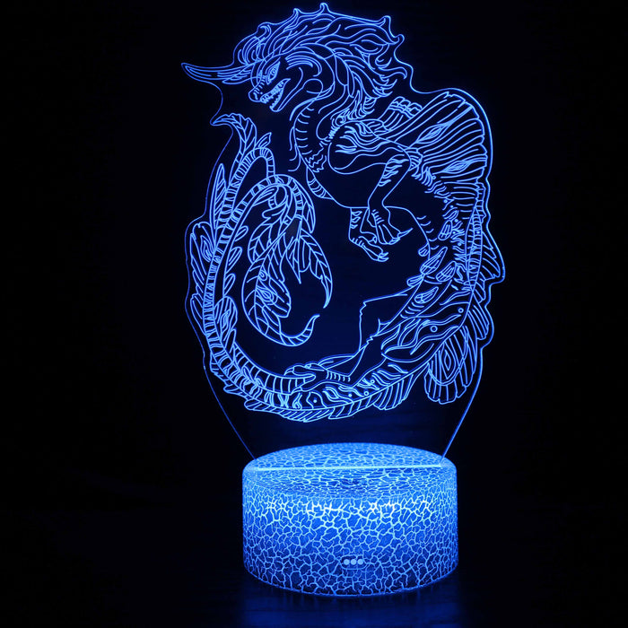 Dragon 3D Optical Illusion Lamp — 3D Optical Lamp