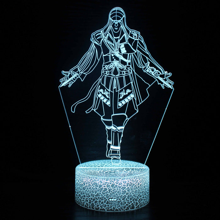 Assassins Creed 3D Optical Illusion Lamp