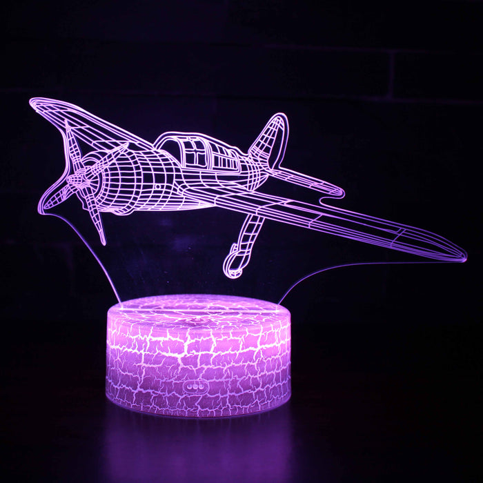 Jet Airplane 3D Optical Illusion Lamp — 3D Optical Lamp
