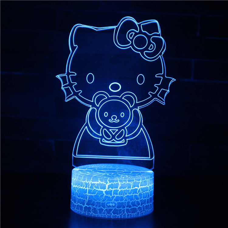 Hello Kitty 3D Optical Illusion Lamp — 3D Optical Lamp