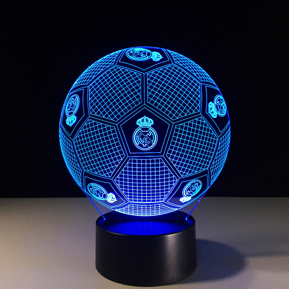 Football Madrid 3D Optical Illusion Lamp — 3D Optical Lamp