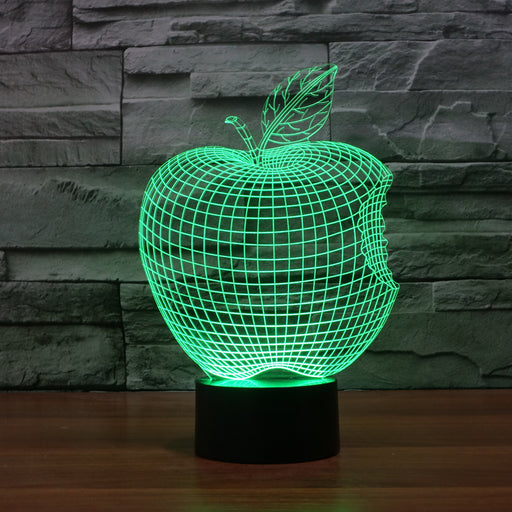 Realistic Apple 3D Optical Illusion Lamp - 3D Optical Lamp