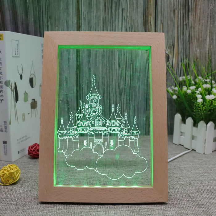 Castle RGB 3D Optical Illusion Lamp